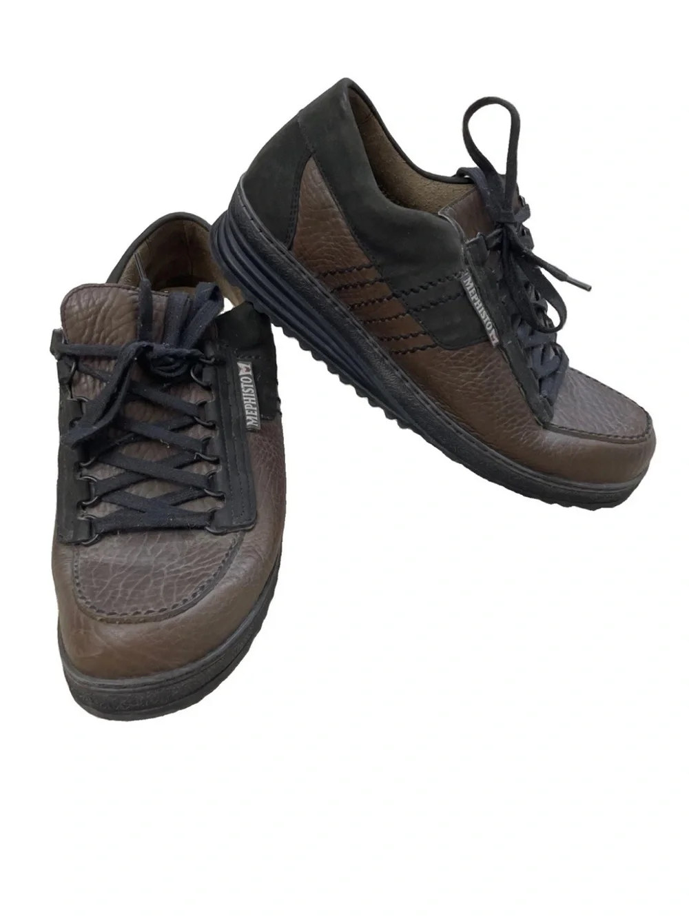 Mephisto Rainbow Leather Oxford Sneakers Men’s Size 10 Dark Brown/Black
